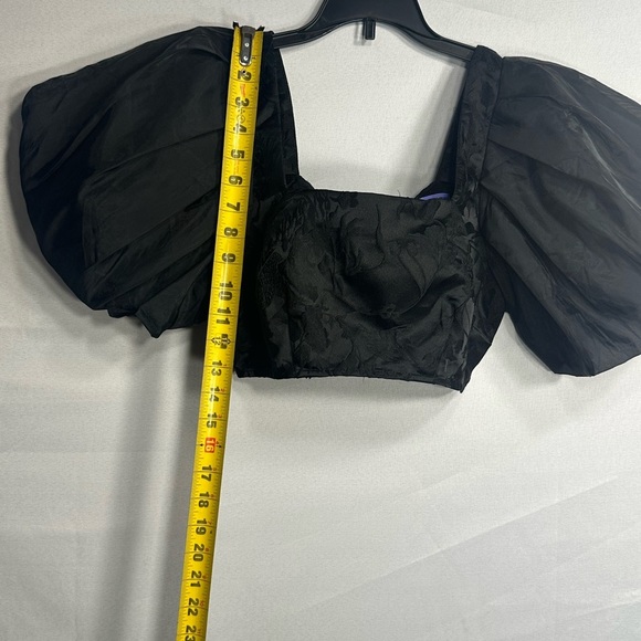 FUTURE COLECTION Elegant Black Puff Sleeve size 6 pre owned Exellent condition - Picture 5 of 5